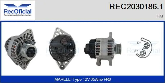 Alternator (REC2030186.1)