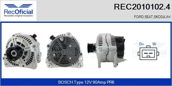Alternator (REC2010102.4)