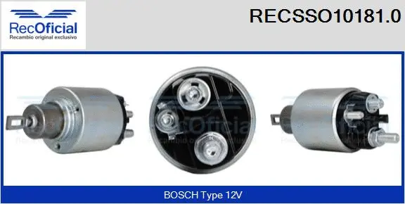 Solenoid Switch, starter (RECSSO10181.0)