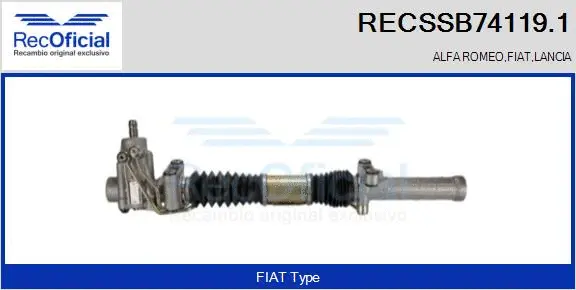 Steering Gear (RECSSB74119.1)