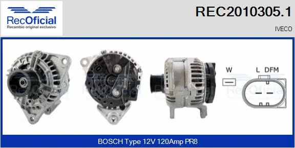 Alternator (REC2010305.1)