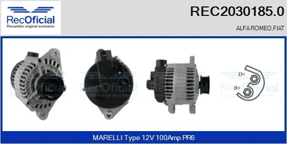 Alternator (REC2030185.0)