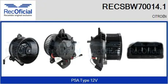 Interior Blower (RECSBW70014.1)