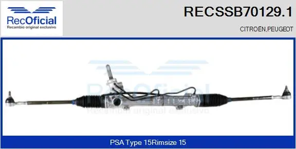 Steering Gear (RECSSB70129.1)