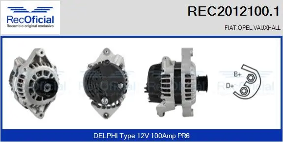 Alternator (REC2012100.1)