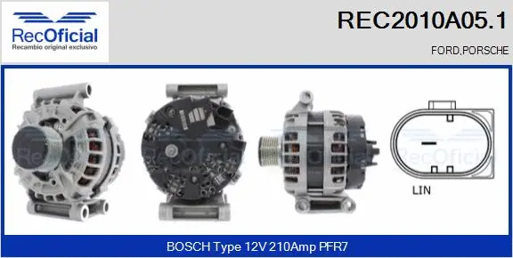 Alternator (REC2010A05.1)