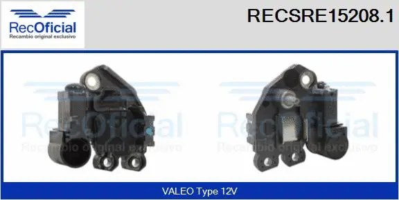 Alternator Regulator (RECSRE15208.1)