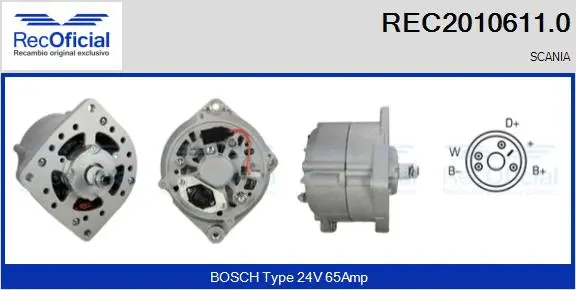 Alternator (REC2010611.0)