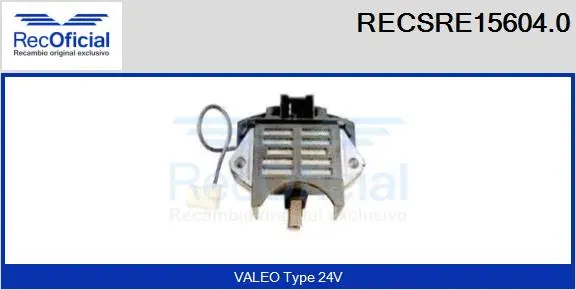 Alternator Regulator (RECSRE15604.0)
