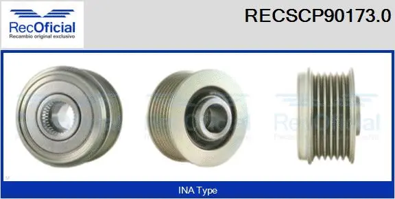 Belt Pulley, alternator (RECSCP90173.0)