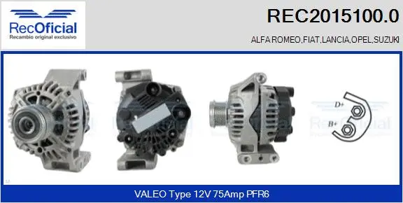 Alternator (REC2015100.0)