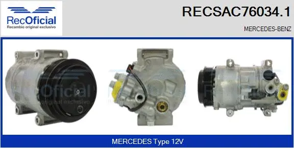 Compressor, air conditioning (RECSAC76034.1)