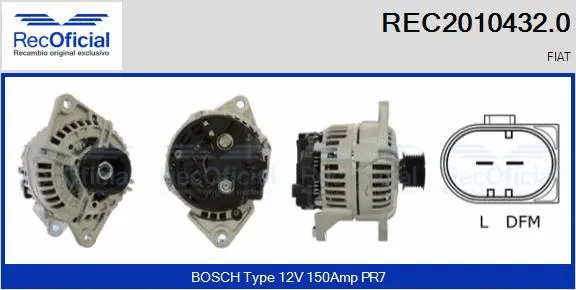 Alternator (REC2010432.0)