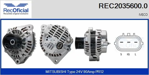 Alternator (REC2035600.0)