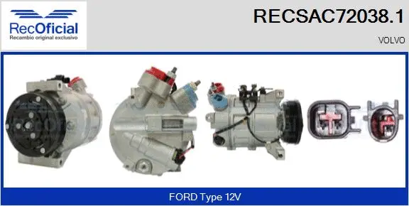 Compressor, air conditioning (RECSAC72038.1)