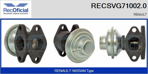 EGR Valve (RECSVG71002.0)