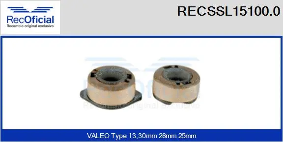 Slip Ring, alternator (RECSSL15100.0)