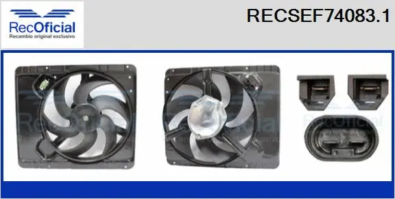 Electric Motor, radiator fan (RECSEF74083.1)