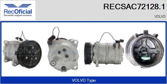 Compressor, air conditioning (RECSAC72128.1)