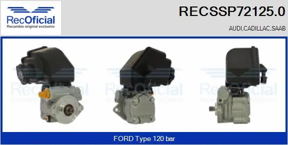 Hydraulic Pump, steering (RECSSP72125.0)