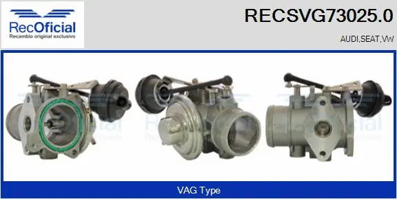 EGR Valve (RECSVG73025.0)