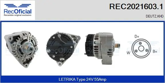Alternator (REC2021603.1)