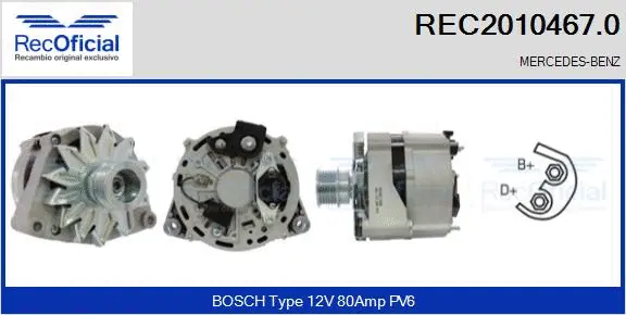Alternator (REC2010467.0)