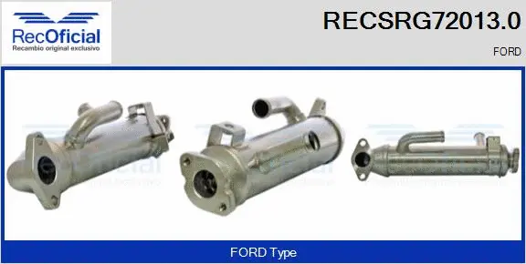 Cooler, exhaust gas recirculation (RECSRG72013.0)