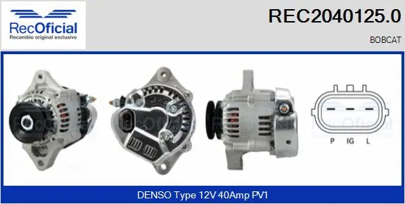 Alternator (REC2040125.0)