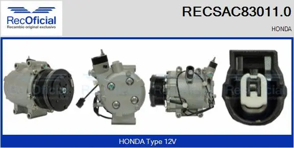 Compressor, air conditioning (RECSAC83011.0)