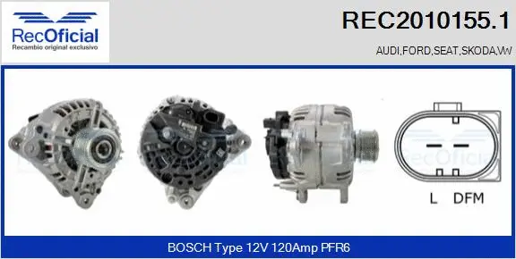 Alternator (REC2010155.1)