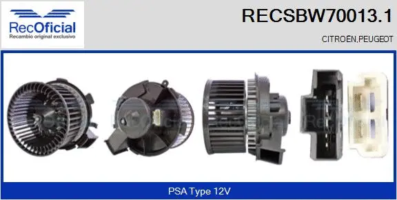 Interior Blower (RECSBW70013.1)