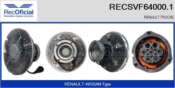 Clutch, radiator fan (RECSVF64000.1)