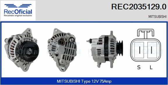 Alternator (REC2035129.0)