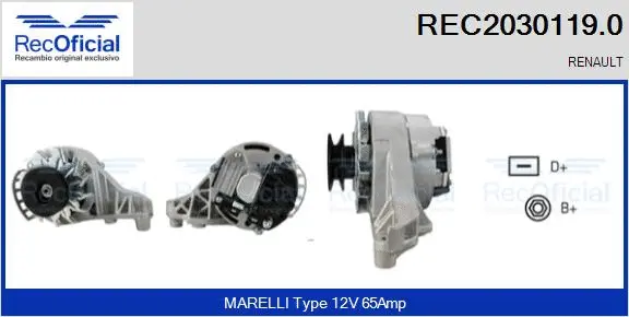 Alternator (REC2030119.0)