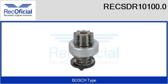Pinion, starter (RECSDR10100.0)