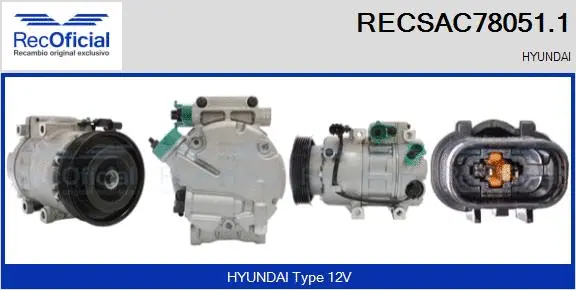 Compressor, air conditioning (RECSAC78051.1)
