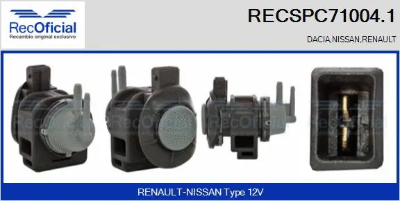 Pressure Converter, exhaust control (RECSPC71004.1)
