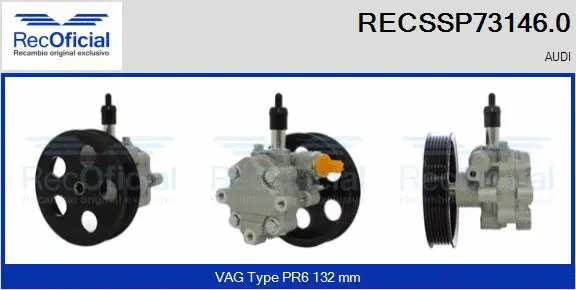 Hydraulic Pump, steering (RECSSP73146.0)