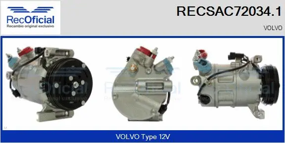 Compressor, air conditioning (RECSAC72034.1)