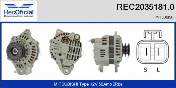 Alternator (REC2035181.0)