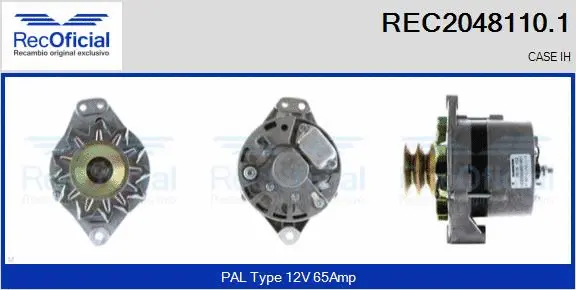Alternator (REC2048110.1)