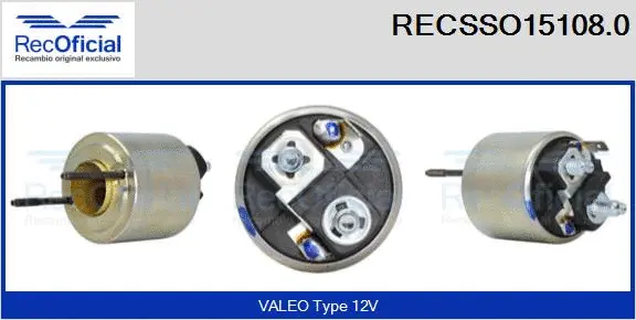Solenoid Switch, starter (RECSSO15108.0)