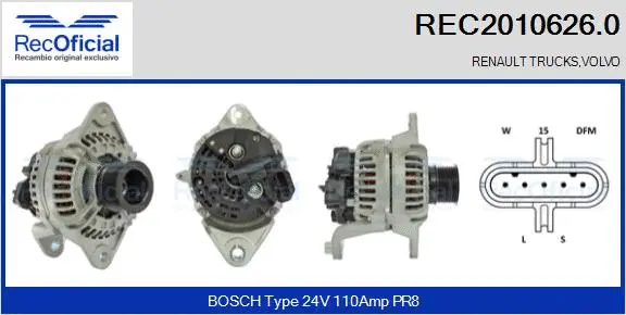 Alternator (REC2010626.0)