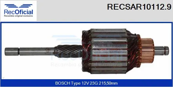 Armature, starter (RECSAR10112.9)