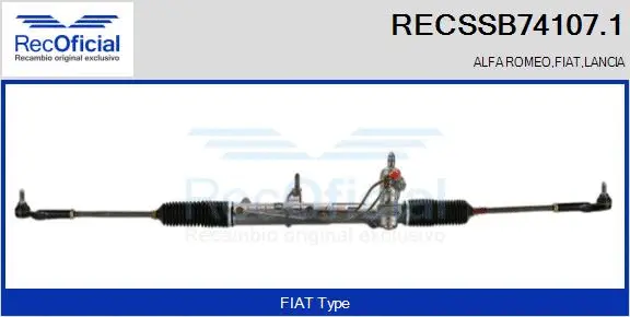 Steering Gear (RECSSB74107.1)