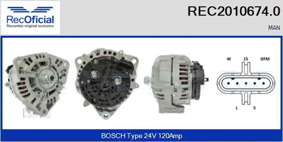 Alternator (REC2010674.0)
