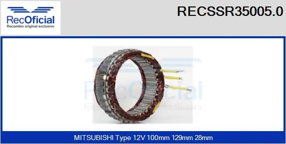 Stator, alternator (RECSSR35005.0)