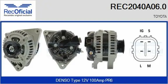 Alternator (REC2040A06.0)