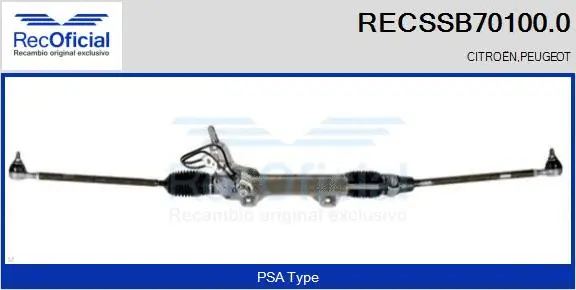Steering Gear (RECSSB70100.0)